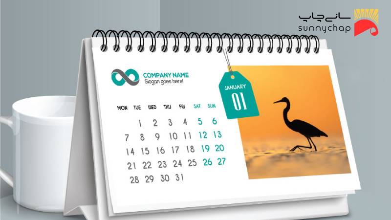 فرآیند چاپ تقویم رومیزی