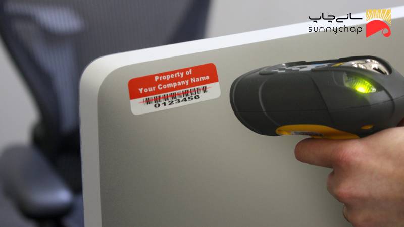 چاپ لیبل کد اموال